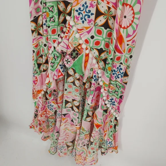 ASOS High-Low Printed Midi Dress - Picture 3 of 9